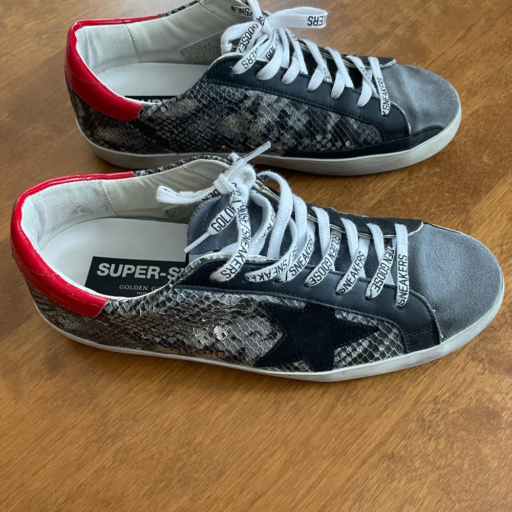 #Limited Golden Goose Sneakers - black snake leather pattern - rare edition